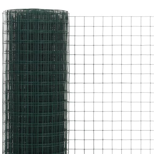 Кокошкарска мрежа, с PVC покритие, 25x1,5 м, зелена