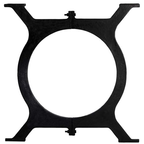 Крака за трапезна маса, 2 бр, O-образни, чугун