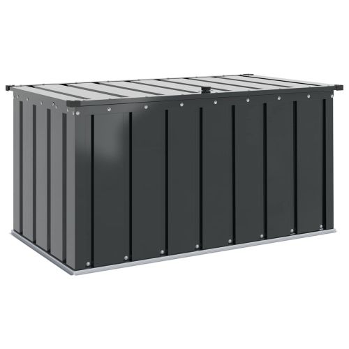 Кутия за съхранение в градината Черно 101 x 56,5 x 50 см