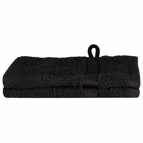 Хавлия за гости SOLUND 2 pcs Черно 15 x 21 cm 550 gsm