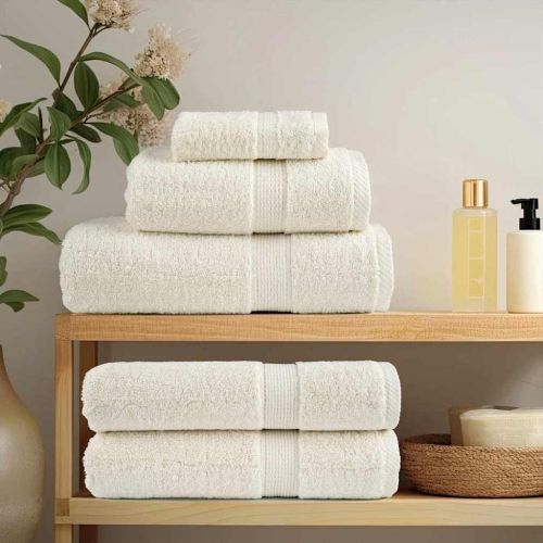 Хавлия за гости SOLUND 2 pcs Крем 15 x 21 cm 550 gsm