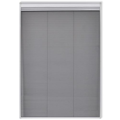 Mрежа за прозорци срещу насекоми със сенник, плисе, 160x80см