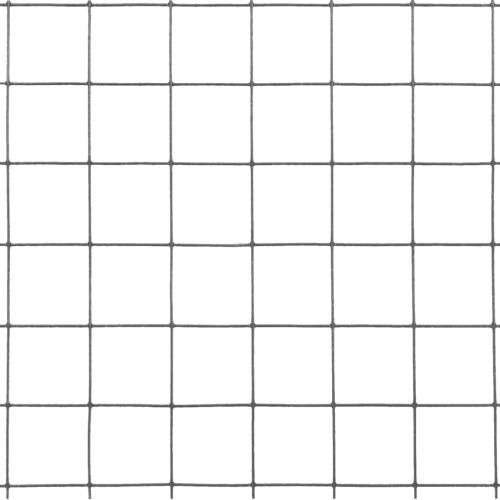 Кокошкарска мрежа, стомана с PVC покритие, 10x1,5 м, сива