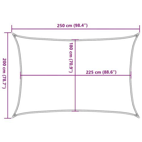 Платно-сенник, 160 г/м², таупе, 2x2,5 м, HDPE