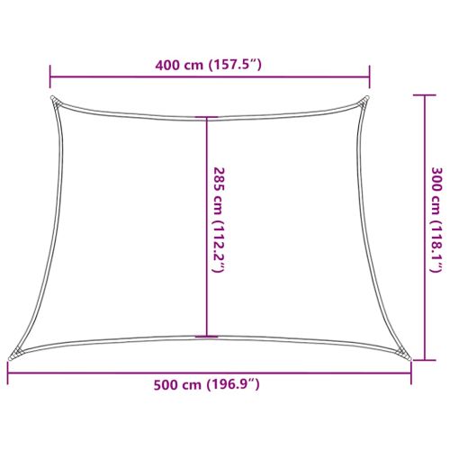 Платно-сенник, 160 г/м², таупе, 4/5x3 м, HDPE