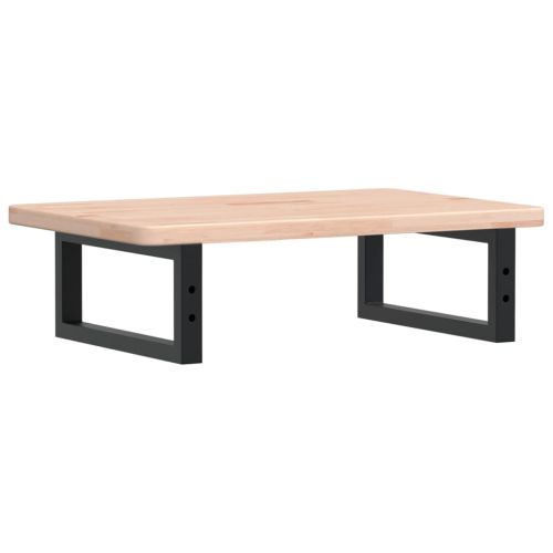 Стенен рафт за мивка, стомана и масивно дърво дъб