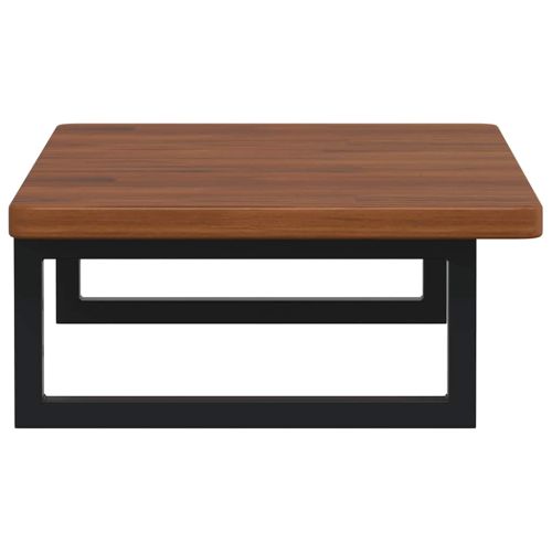 Стенен рафт за мивка, стомана и масивно дърво дъб