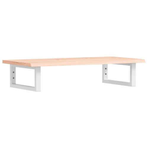 Стенен рафт за мивка, стомана и масивно дърво дъб