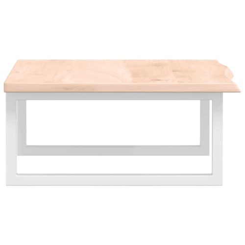 Стенен рафт за мивка, стомана и масивно дърво дъб