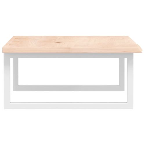 Стенен рафт за мивка, стомана и масивно дърво дъб