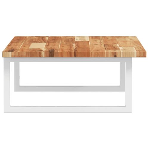 Стенен рафт за мивка, стомана и масивно дърво акация