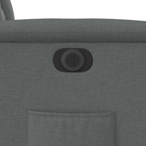 Електрически наклоняем стол, тъмносив, текстил