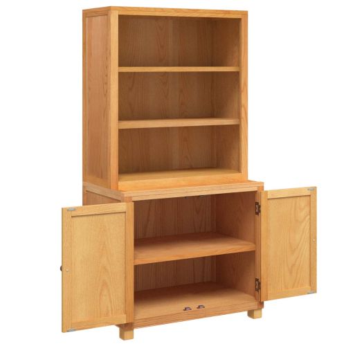 Комплект за съхранение на мебели с врата Кафяво Инженерно дърво