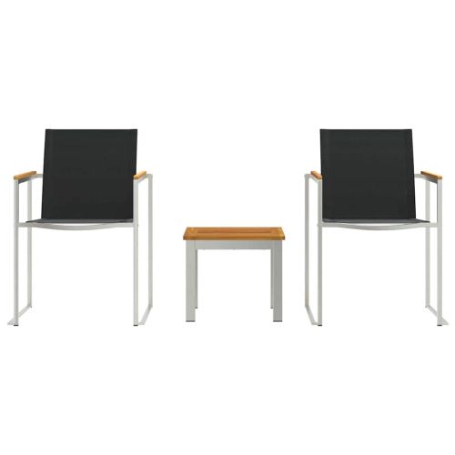 Комплект за хранене в градината 3 pcs Солидно акациево дърво