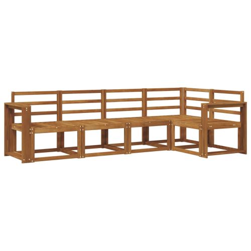 Комплект дивани за открито 5 pcs Естествен
