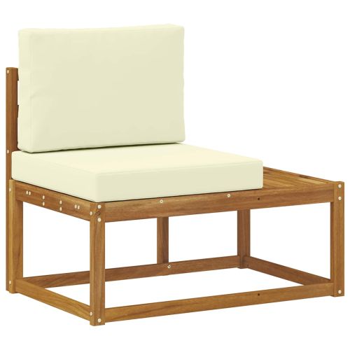 Комплект дивани за открито 4 Брой Натурален и Крема