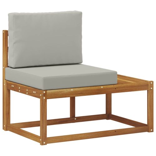 Комплект дивани за открито 7 Брой Естествено и светло сиво