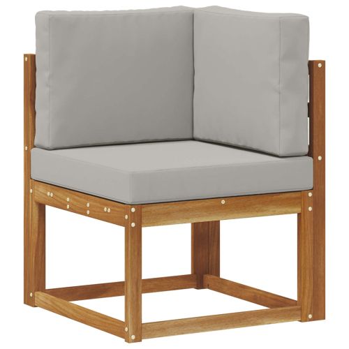 Комплект дивани за открито 7 Брой Естествено и светло сиво