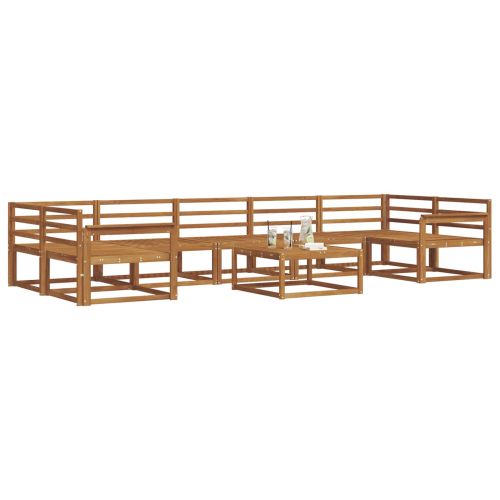 Комплект дивани за открито 8 pcs Естествен