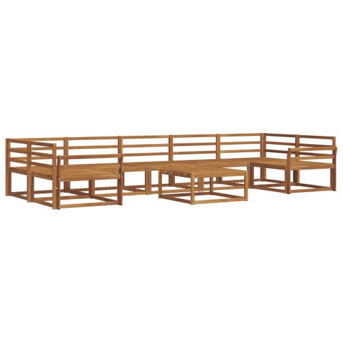 Комплект дивани за открито 8 pcs Естествен
