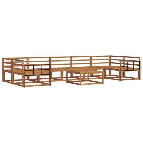 Комплект дивани за открито 8 pcs Естествен