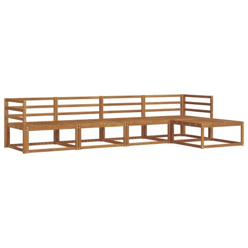 Комплект дивани за открито 5 pcs Естествен