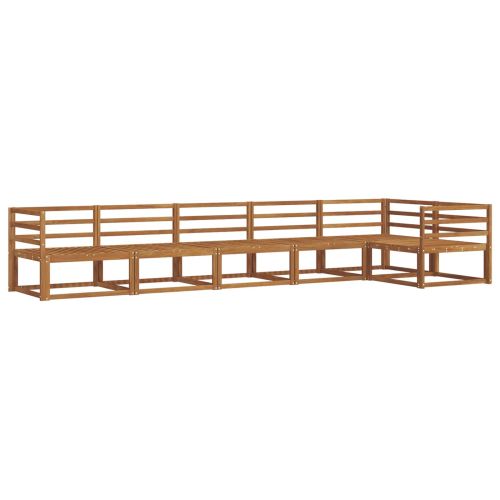 Комплект дивани за открито 6 pcs Натурално