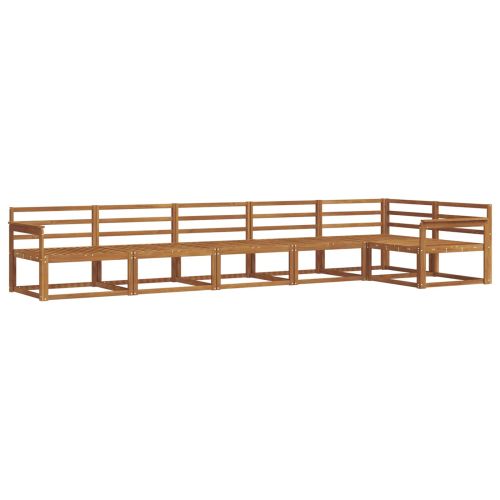 Комплект дивани за открито 6 pcs Натурално