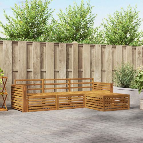 Комплект дивани за открито 4 pcs Естествен