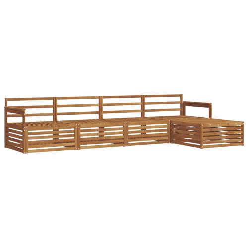 Комплект дивани за открито 5 pcs Естествен