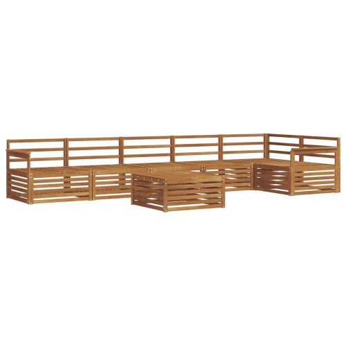 Комплект дивани за открито 7 pcs Естествен