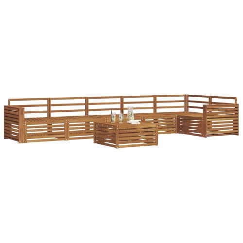 Комплект дивани за открито 7 pcs Естествен