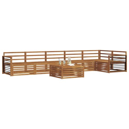 Комплект дивани за открито 7 pcs Естествен