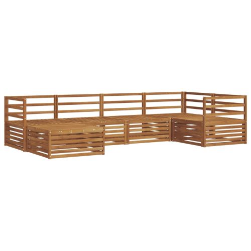 Комплект дивани за открито 6 pcs Естествен