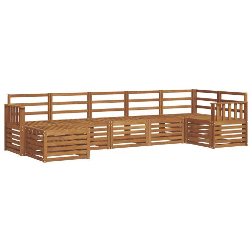 Комплект секционен диван 7 pcs Естествен
