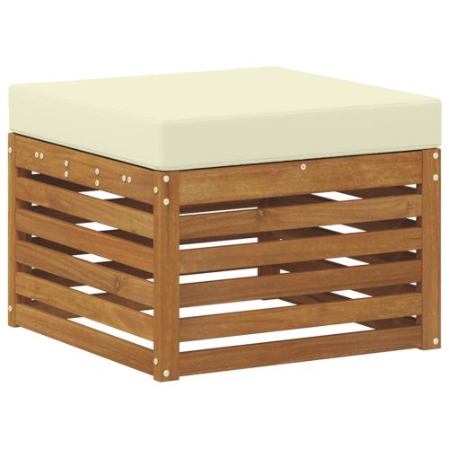 Комплект секционен диван с възглавница 7 pcs Натурален и Крема