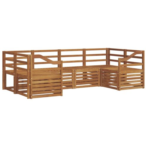 Комплект секционен диван 6 pcs Естествен