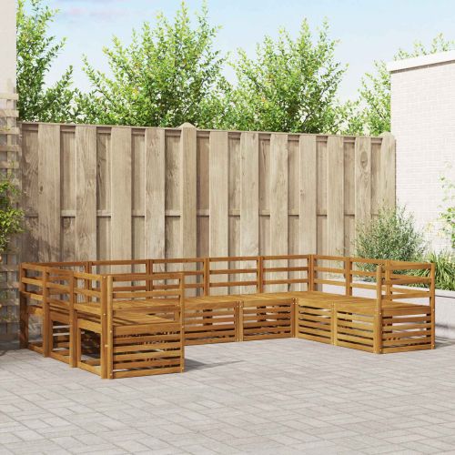 Комплект секционен диван 9 pcs Естествен