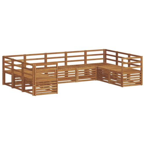 Комплект секционен диван 9 pcs Естествен