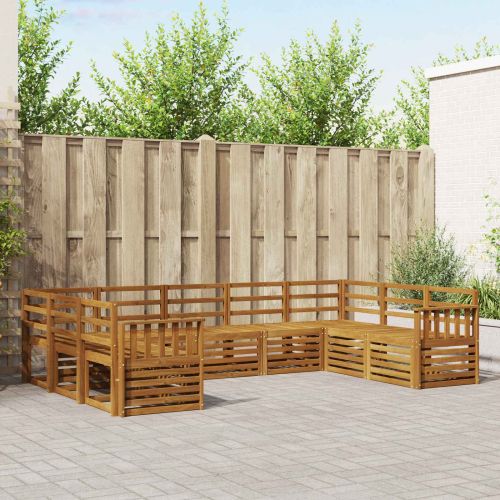 Комплект секционен диван 9 pcs Естествен