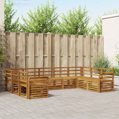 Комплект секционен диван 9 pcs Естествен