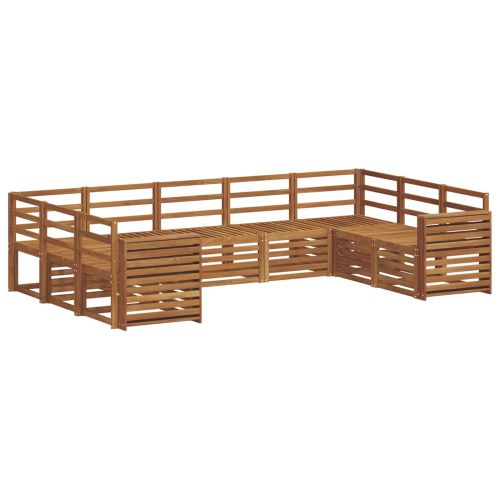 Комплект секционен диван 9 pcs Естествен