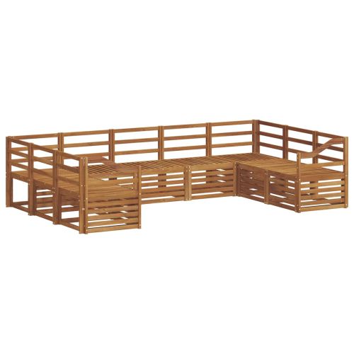 Комплект секционен диван 9 pcs Естествен