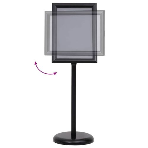 Стойки за плакати 2 pcs Черно 45 x 32,7 x 108 см Алуминий