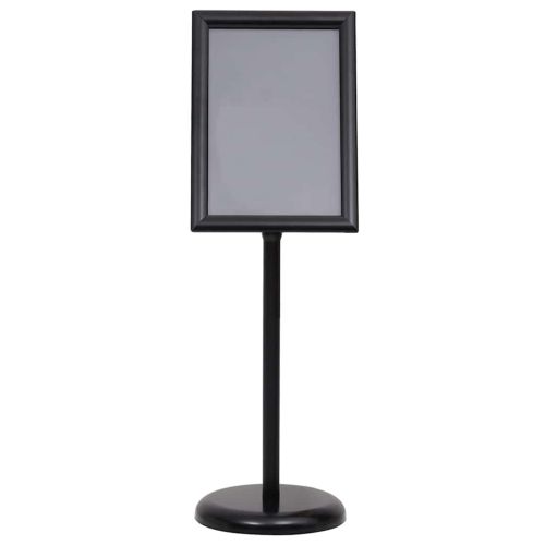 Стойки за плакати 2 pcs Черно 45 x 32,7 x 108 см Алуминий