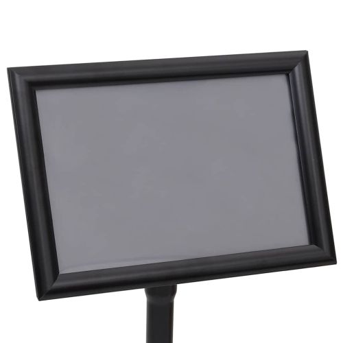 Стойки за плакати 2 pcs Черно 45 x 32,7 x 108 см Алуминий