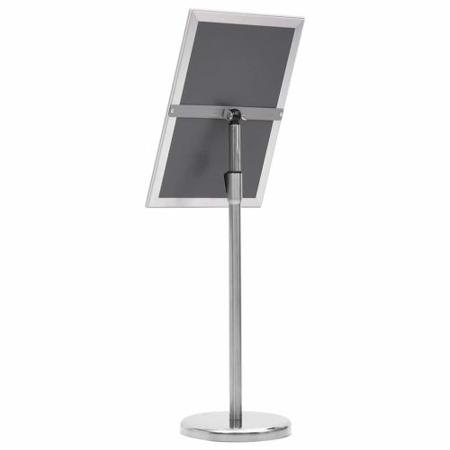 Стойки за плакати 2 pcs Сребрист 45 x 32,7 x 108 см Алуминий