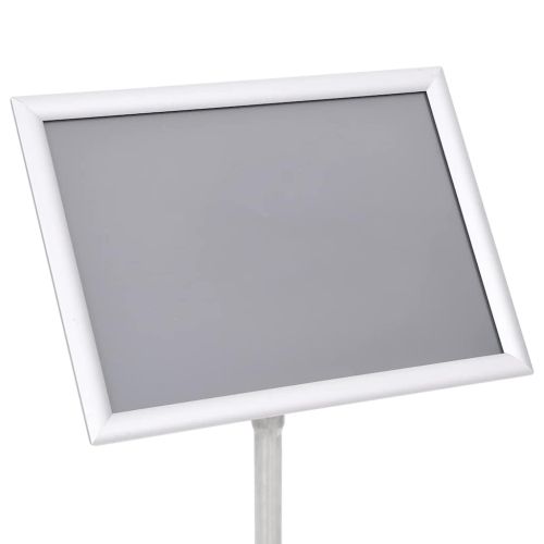 Стойки за плакати 2 pcs Сребрист 45 x 32,7 x 108 см Алуминий