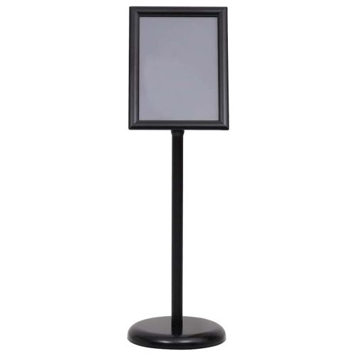 Стойки за плакати 2 pcs Черно 32.7 x 24 x 108 см Алуминий