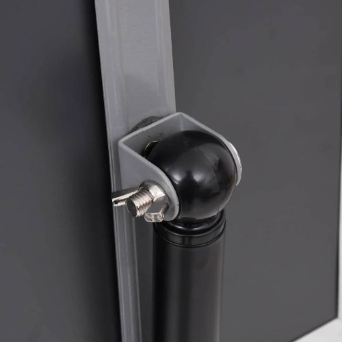 Стойки за плакати 2 pcs Черно 32.7 x 24 x 108 см Алуминий